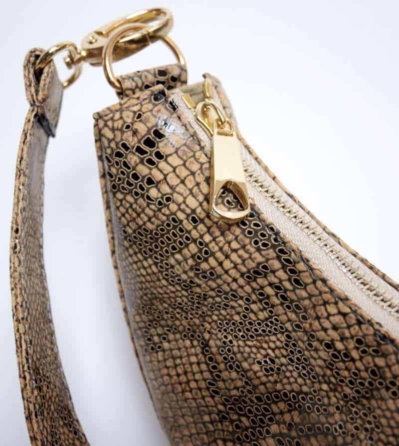 vegan lizard bag detail 3